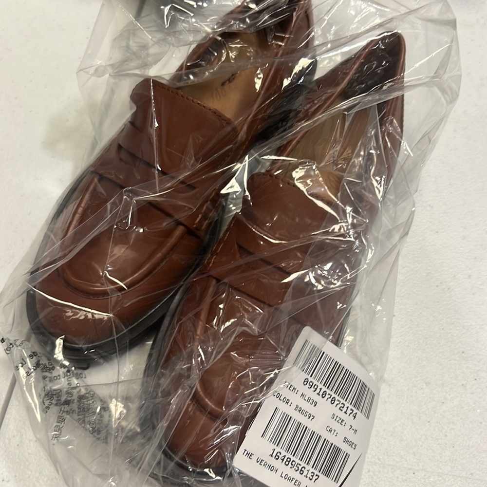Madewell Vernon Brown Leather Loafers - Picture 4 of 4